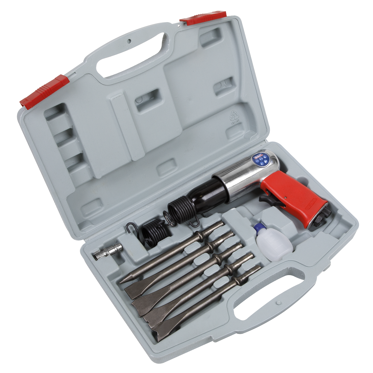 Sealey Air Hammer Kit Long Stroke 3500bpm Supplied in Storage Case GSA11