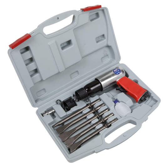 Sealey Air Hammer Kit Long Stroke 3500bpm Supplied in Storage Case GSA11