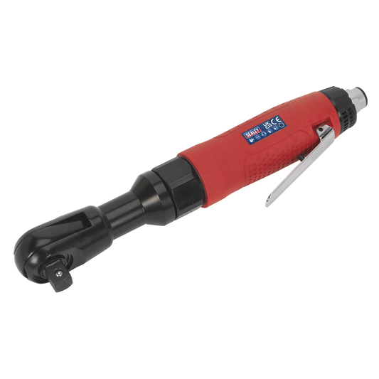 Sealey Air Ratchet Wrench With Textured Grip 1/2" Square Drive Red/Black GSA21