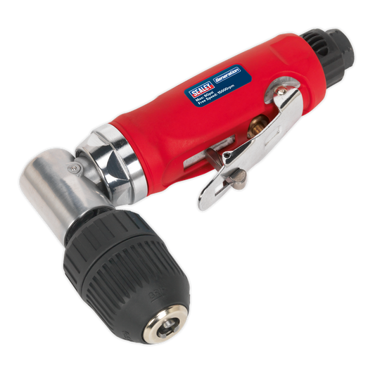 Sealey Air Angle Drill With 10mm Keyless Chuck Contoured Composite Handle GSA231