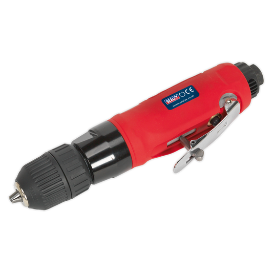 Sealey Straight Air Drill With Keyless Chuck Ø10mm 2500rpm - Red/Black GSA232