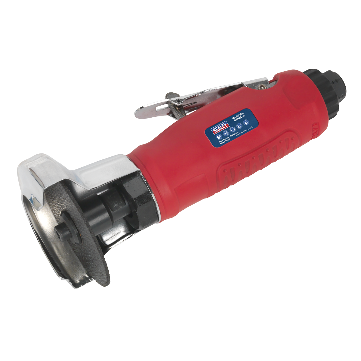 Sealey Ø75mm Air Cut-Off Tool With Contoured Handle & Metal Disc Guard GSA25