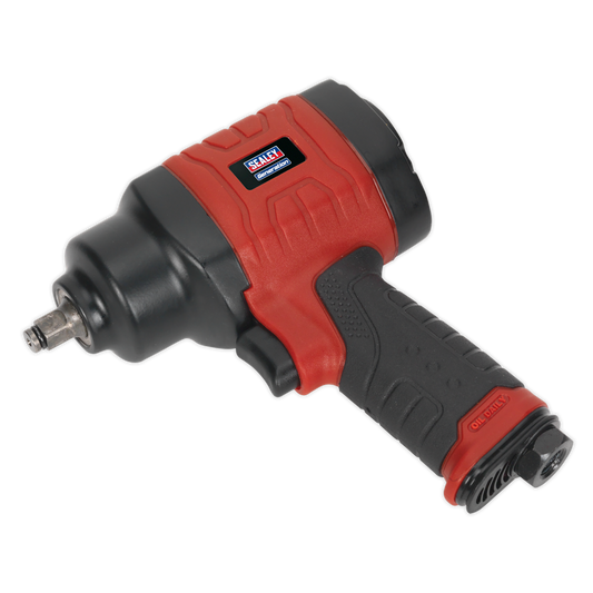 Sealey Composite Air Impact Wrench 3/8" Square Drive Twin Hammer GSA6000