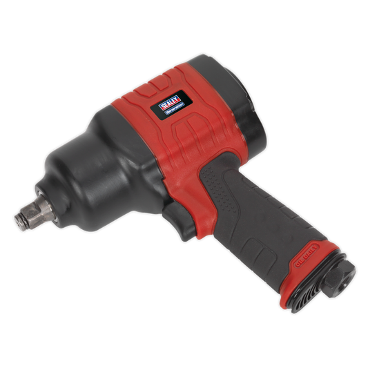 Sealey Composite Air Impact Wrench 1/2" Square Drive Twin Hammer GSA6002