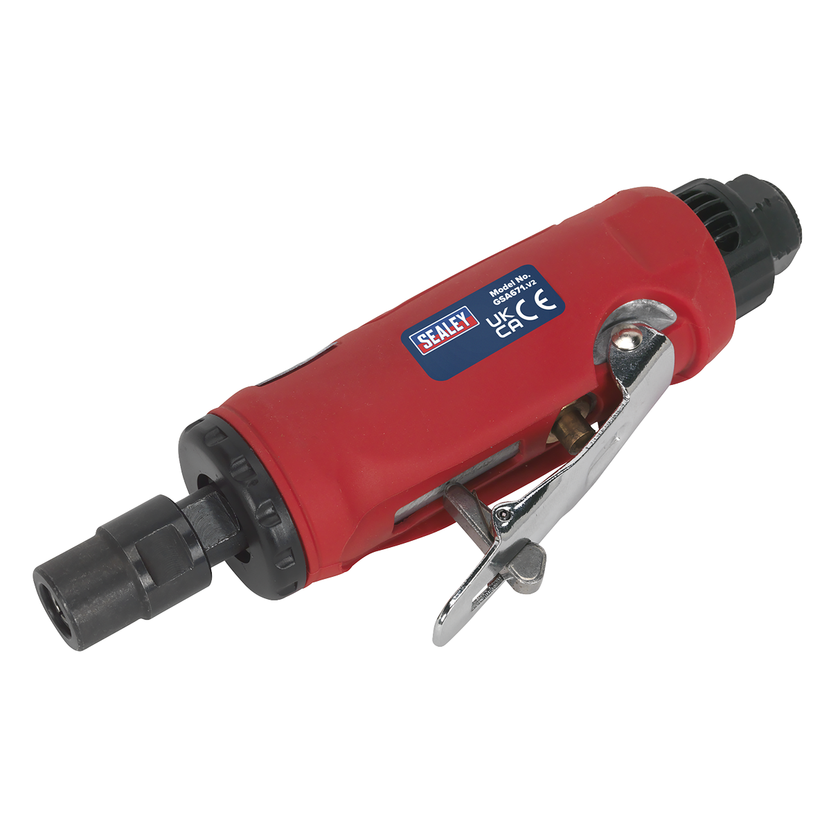 Sealey Air Die Grinder With Low Noise Air Exhaust 22000RPM Red/Black GSA671