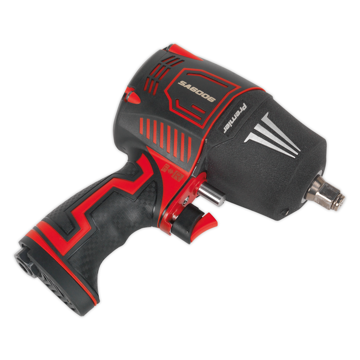 Sealey 1/2" Square Drive Composite Air Impact Wrench Twin Hammer 9000 RPM SA6006
