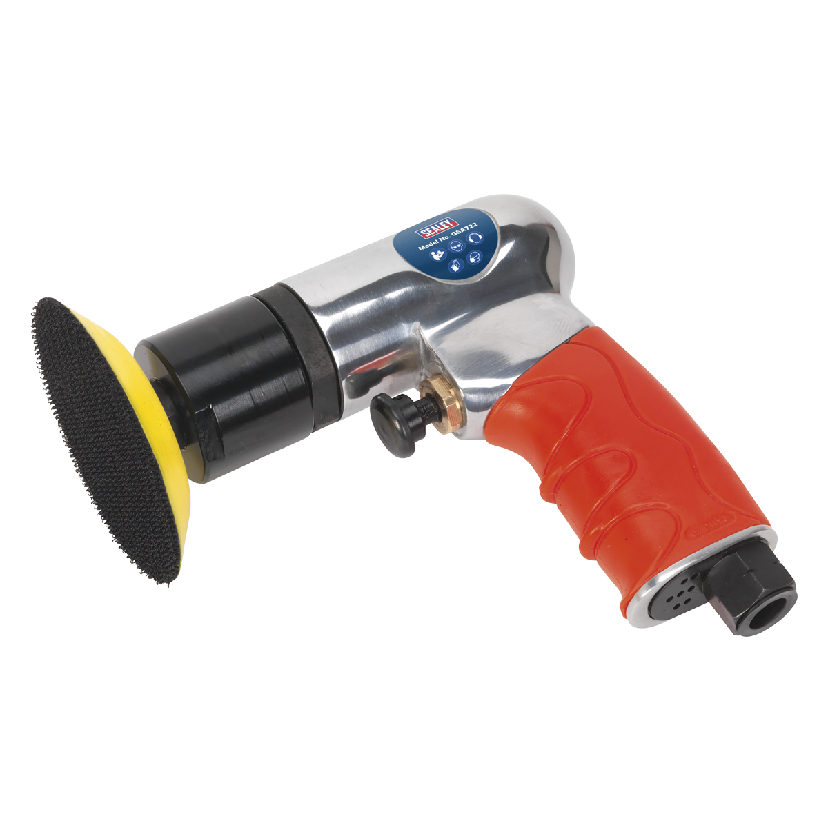 Sealey Ø75mm Mini Air Polisher With Lightweight Aluminium Alloy Housing GSA722