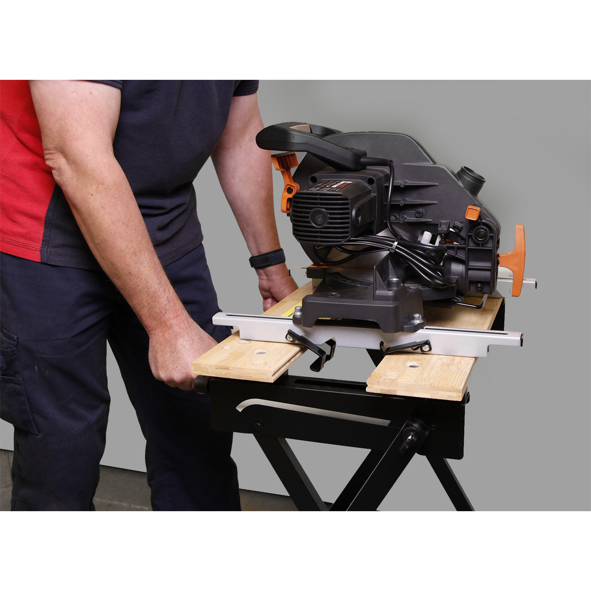Sealey Benchclaw Mitre Saw Workbench Clamp Universal Portable - Silver SBC01