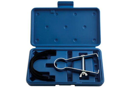 LASER 5066 Piston Ring Compressor Set Steel 40-85mm 4 Bands With Storage Case