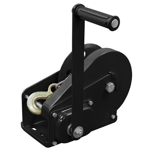 Sealey Geared Hand Winch With Brake & Cable 1130kg Capacity Heavy Duty GWC2500B