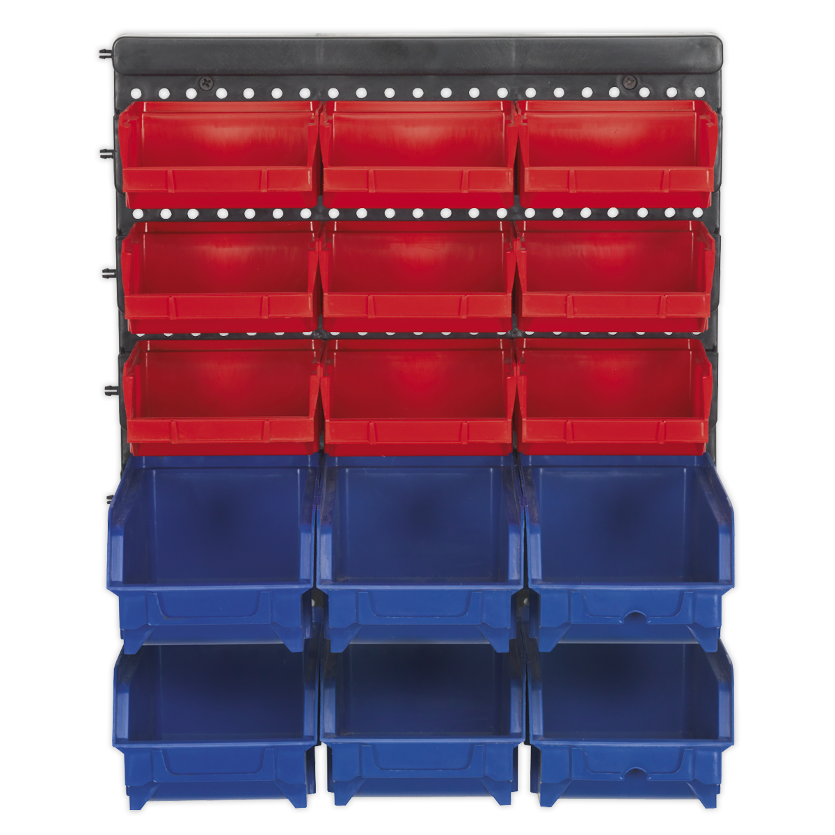 Sealey Bin Storage System Wall Mounting 15 Bins Shockproof Polymer TPS1569WM