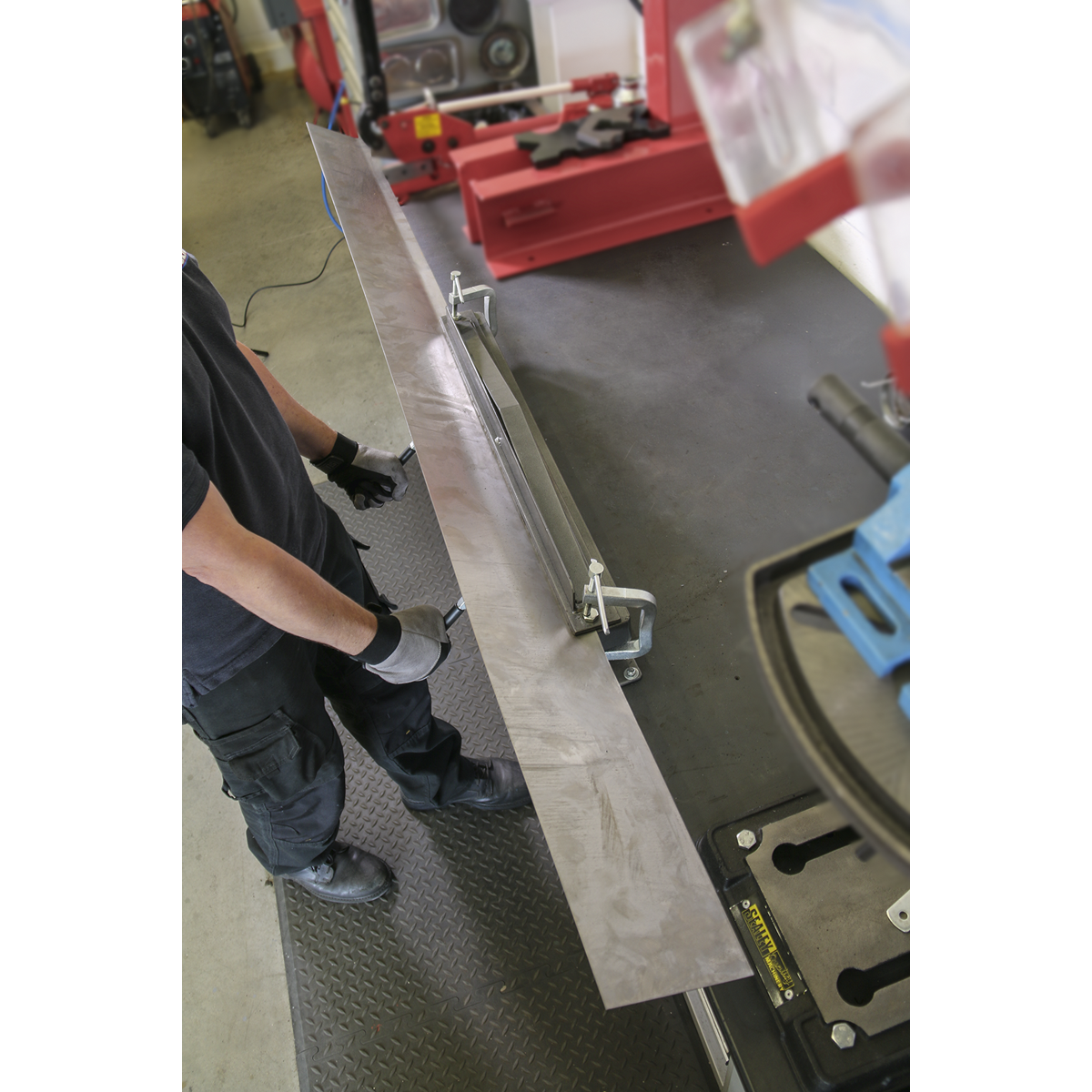 Sealey 700mm Sheet Metal Folder Vice/Bench Mounting Adjustable Fold Plate TS01