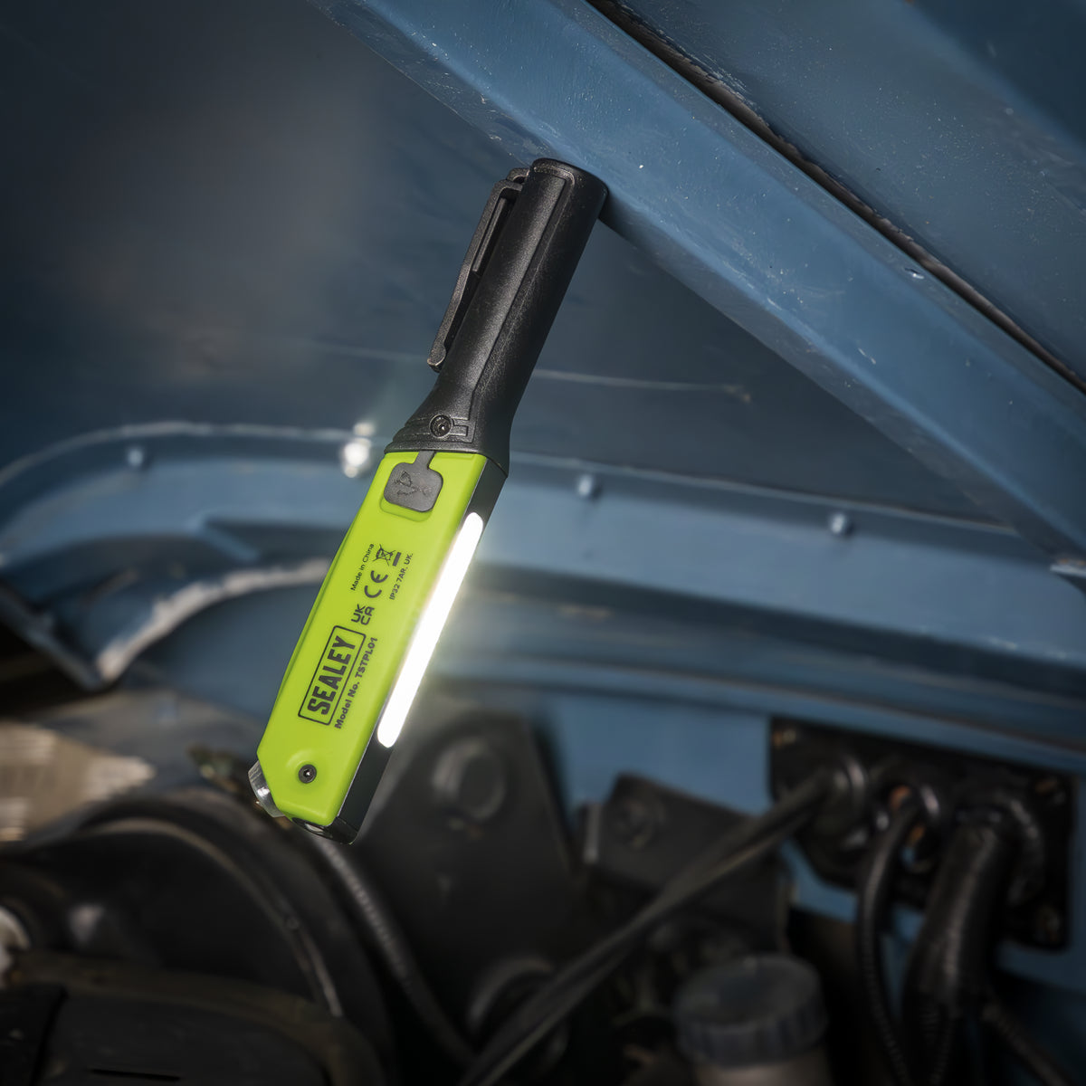 Sealey 2-in-1 Pen Light & Tyre Pressure Gauge 3.7V Rechargeable Battery TSTPL01