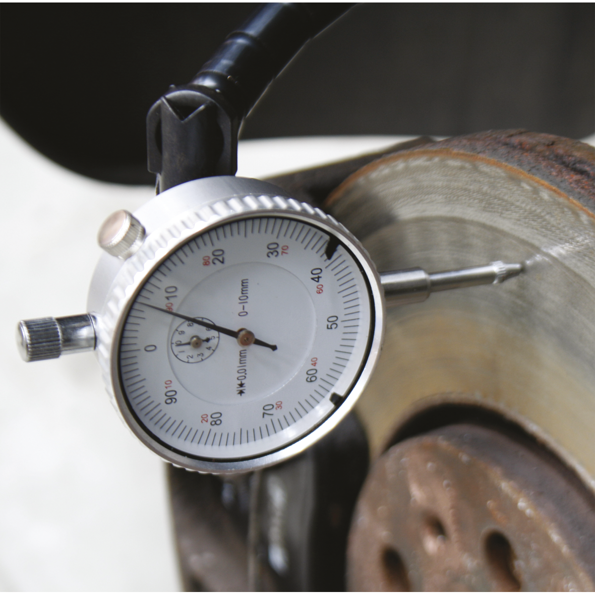 Sealey Brake Disc Run-Out Kit With Metric Calibrated DTI Gauge Silver VS0290