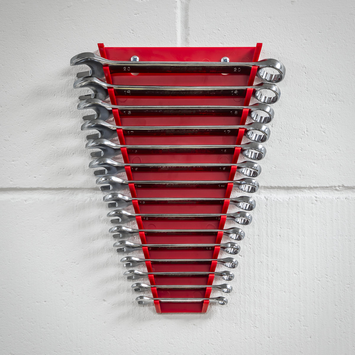 Sealey Durable Composite Spanner Rack Capacity 15 Spanners Wall Mountable WR05
