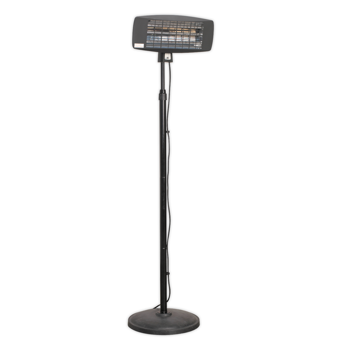 Sealey Infrared Quartz Patio Heater 2000W/230V Telescopic Floor Stand IFSH2003