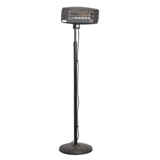 Sealey Infrared Quartz Patio Heater 2000W/230V Telescopic Floor Stand IFSH2003