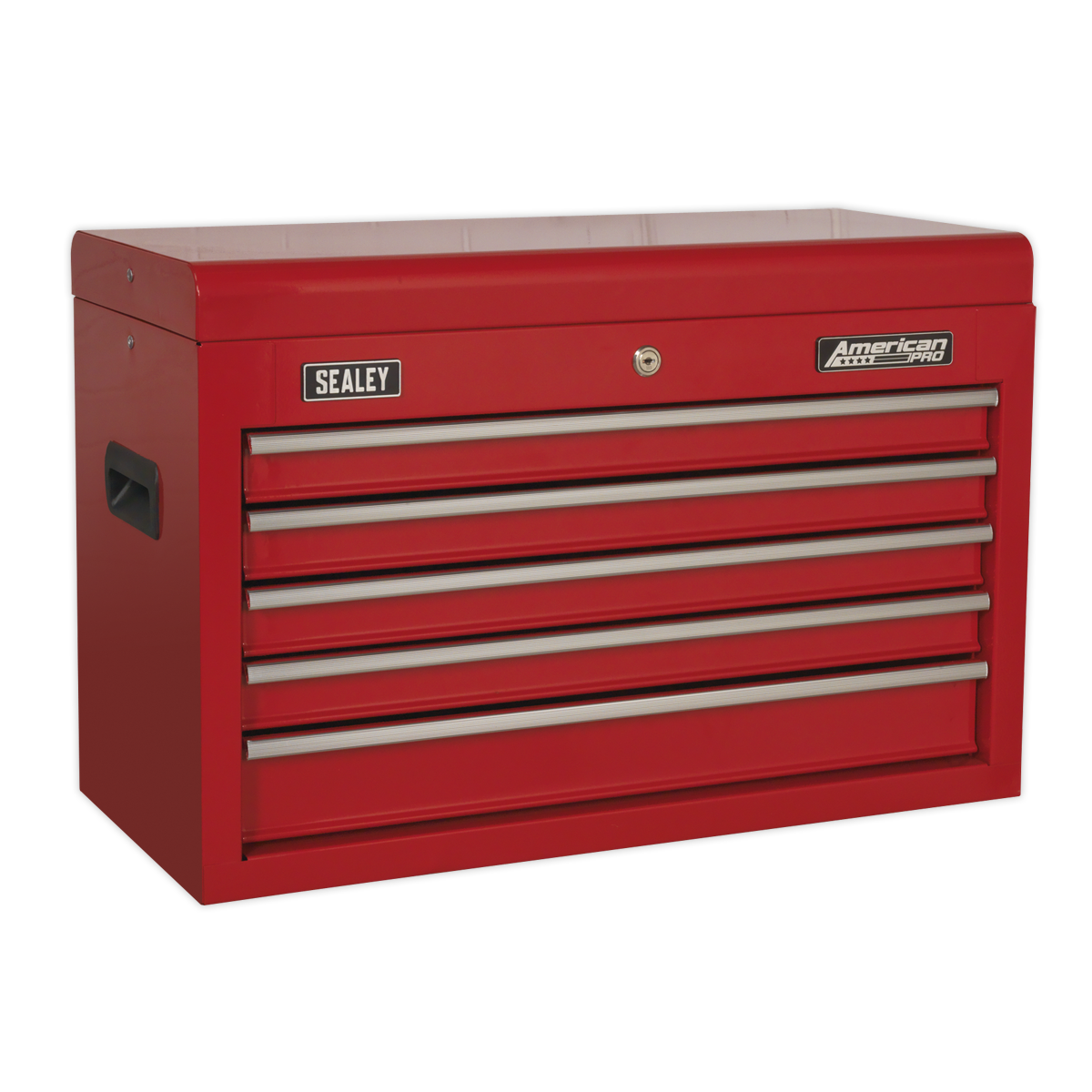Sealey Top Chest 5 Drawer With Ball Bearing Slides Tool Storage Box Red AP225