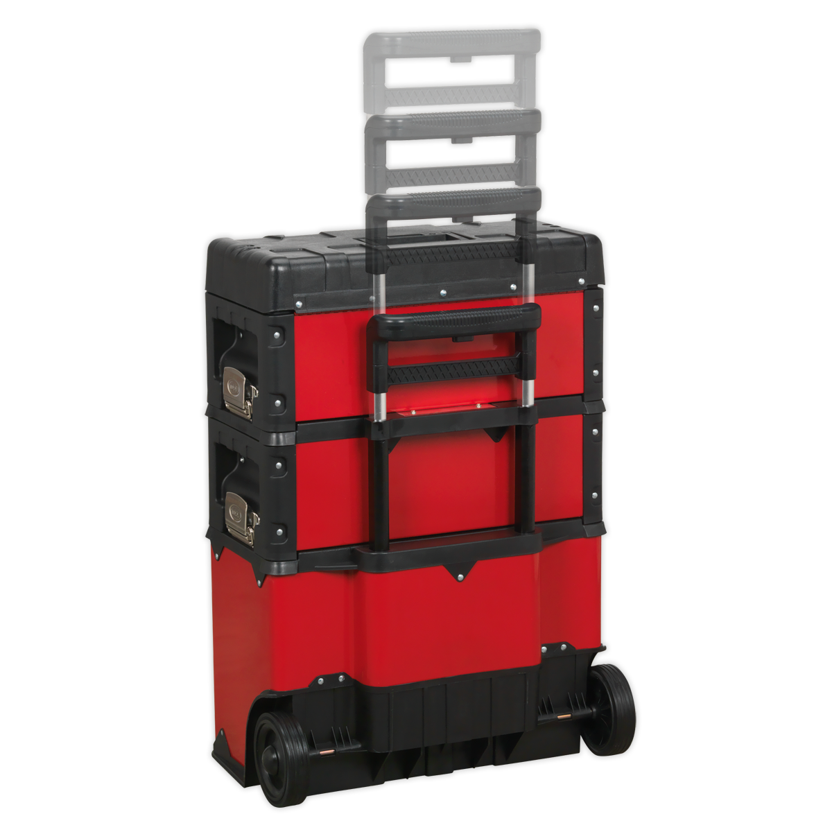 Sealey 3 Compartment Mobile Steel/Composite Toolbox With Extendable Handle AP548