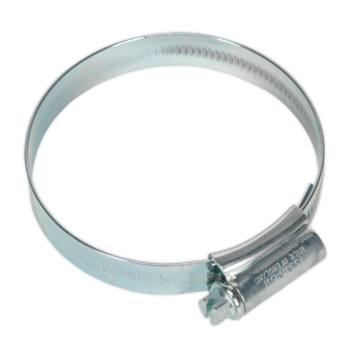 Sealey Hi Grip Hose Clips 10 Pieces Zinc Plated 55mm - 70mm 2.16" - 2.75" HCJ3