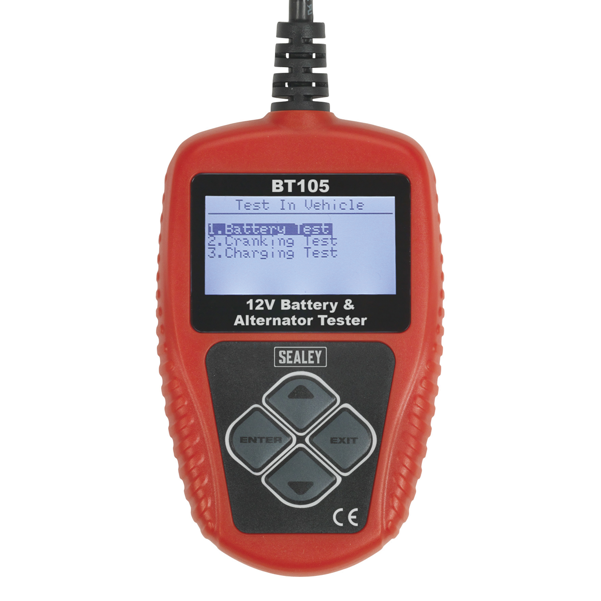 Sealey Compact Digital Battery & Alternator Tester With LCD Screen 12V BT105