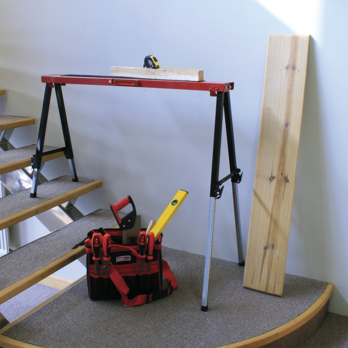 Sealey Fold Down Trestle With Adjustable Legs Height & Anti-Slip Mat FTAL1