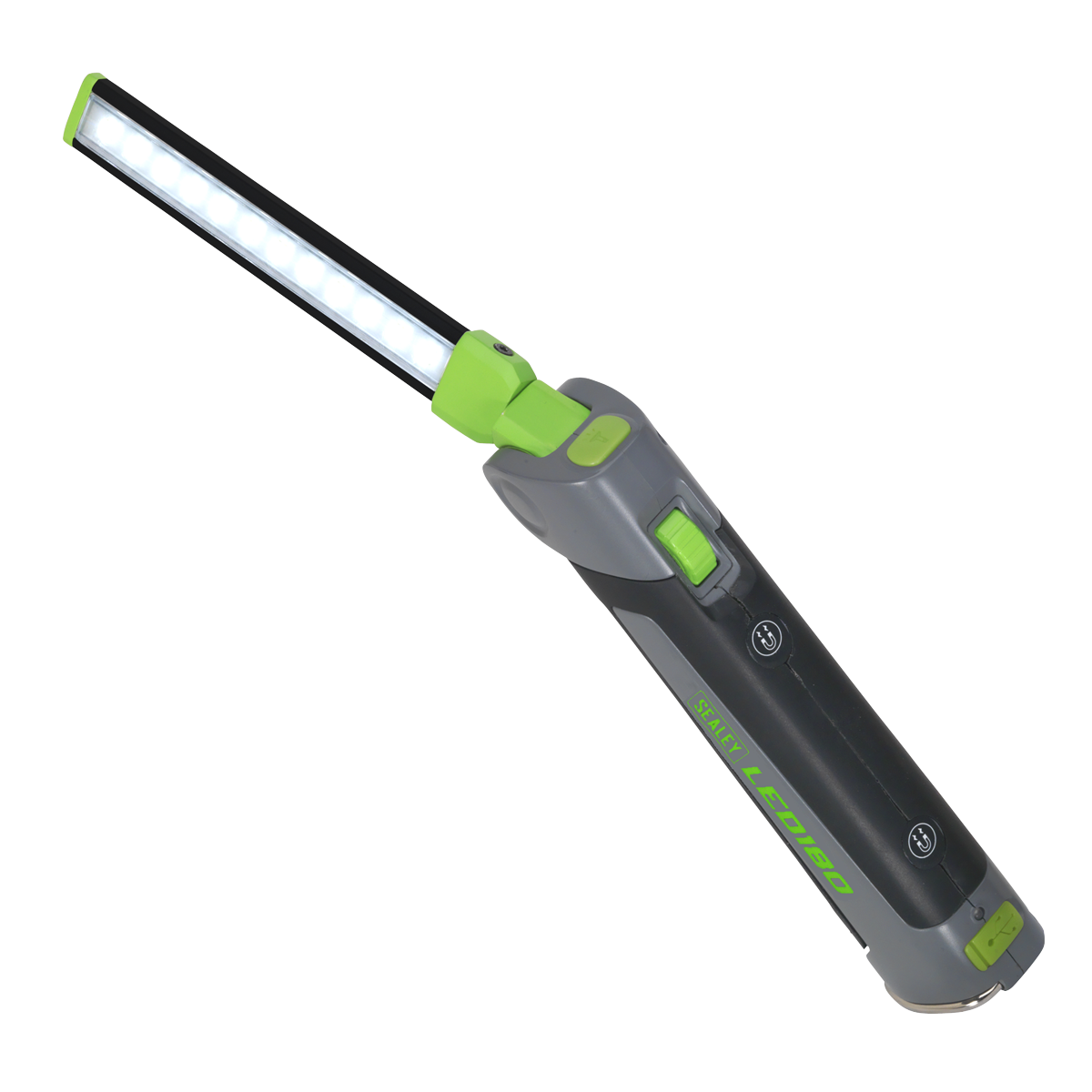 Sealey Slim Folding Inspection Lamp 12/1 SMD LED 3.7V 2Ah Li-Ion LED180