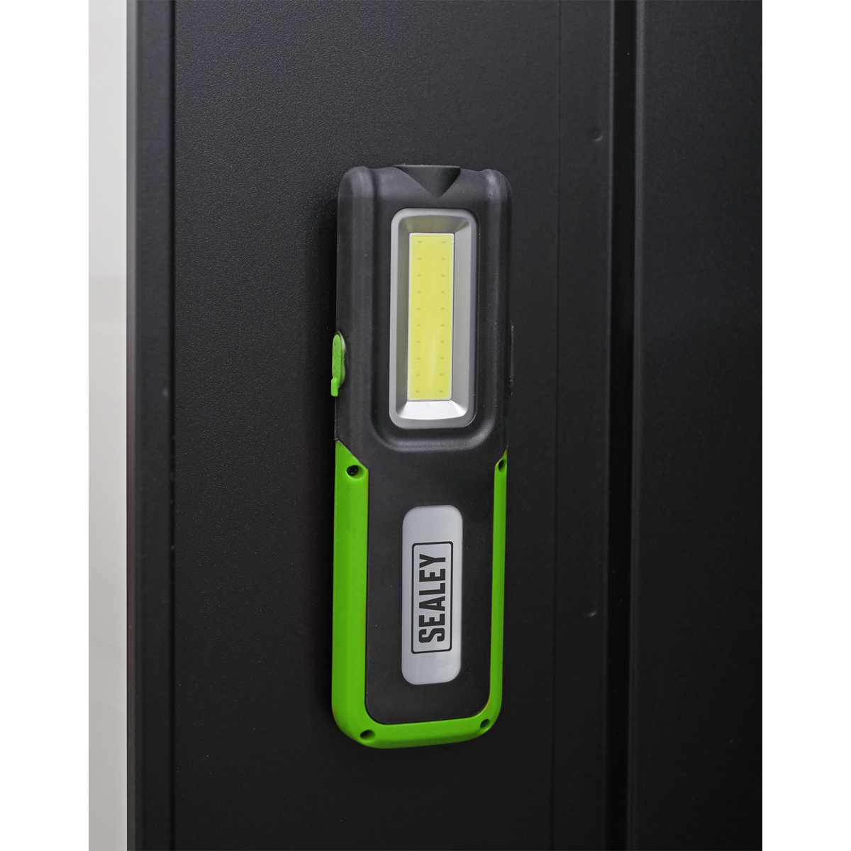 Sealey 5W COB 3W LED Rechargeable Inspection Lamp Power Bank Green LED318G