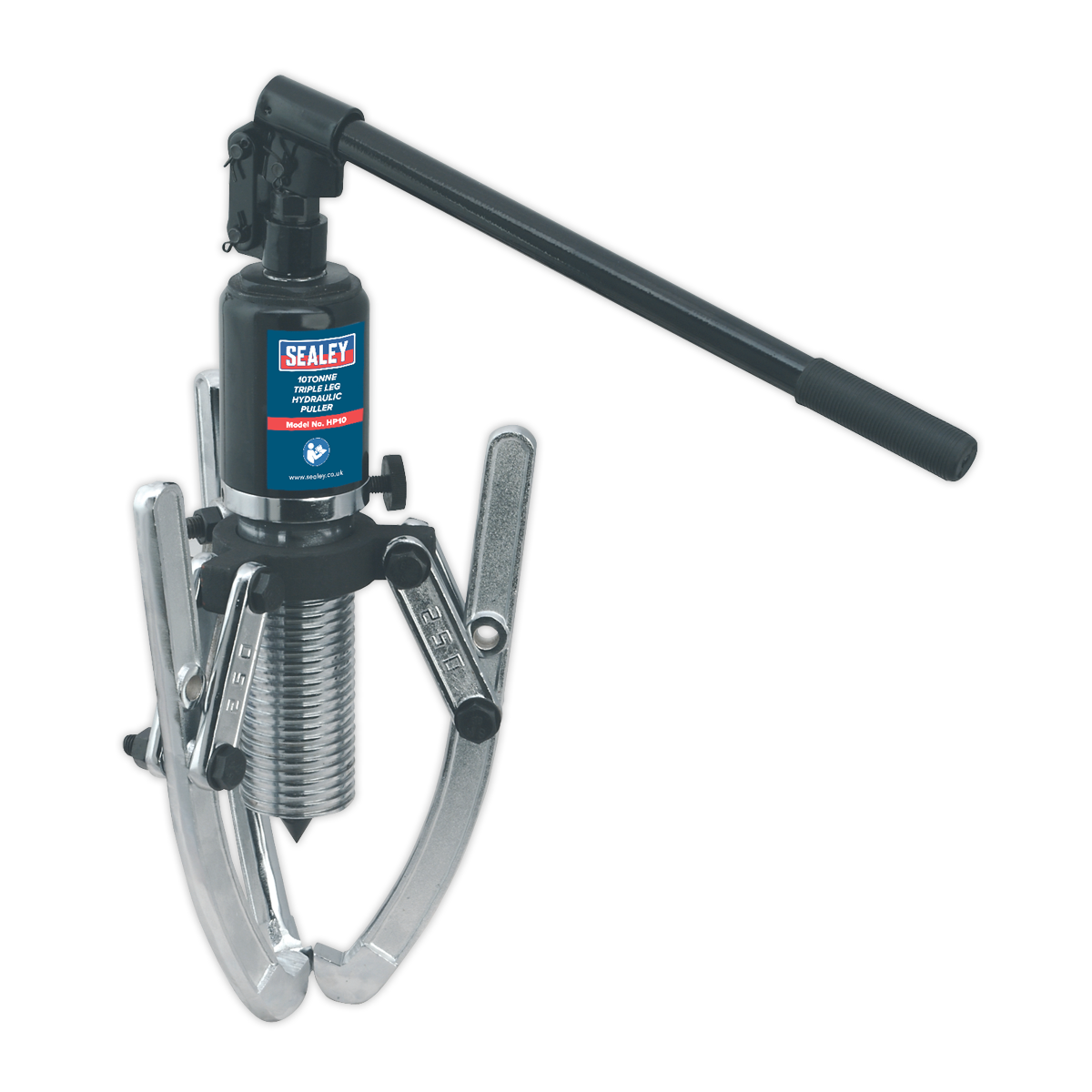 Sealey Heavy Duty Triple Leg Hydraulic 2-Position Puller - 10 Tonne HP10