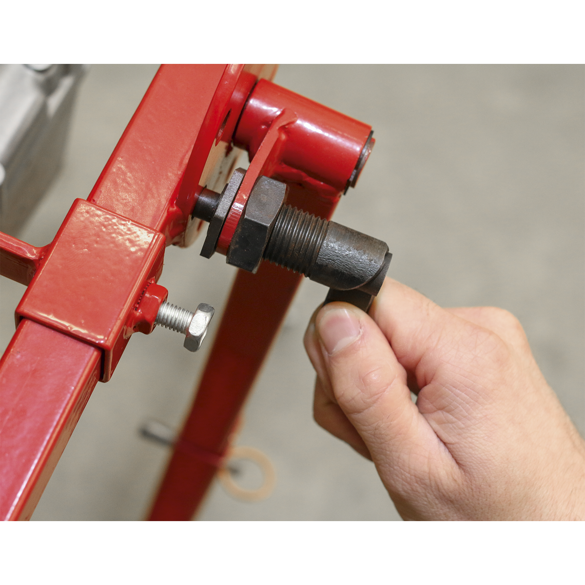 Sealey Engine Rebuild Stand - Multi Cylinder 75kg Capacity - Red/Black MES02