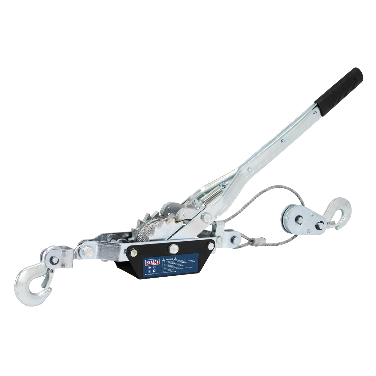 Sealey Hand Power Puller With Ratchet Safety Device 1000kg Capacity HP1000