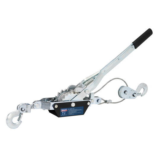 Sealey Hand Power Puller With Ratchet Safety Device 1000kg Capacity HP1000