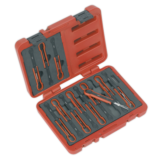 Sealey Universal Cable Ejection Connector Tool Set 15 Pieces Red/Black VS9201