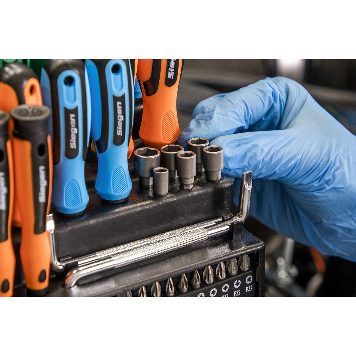 Sealey Screwdriver Bit Nut Driver Set 100 Pieces Slotted TRX-Star S01248