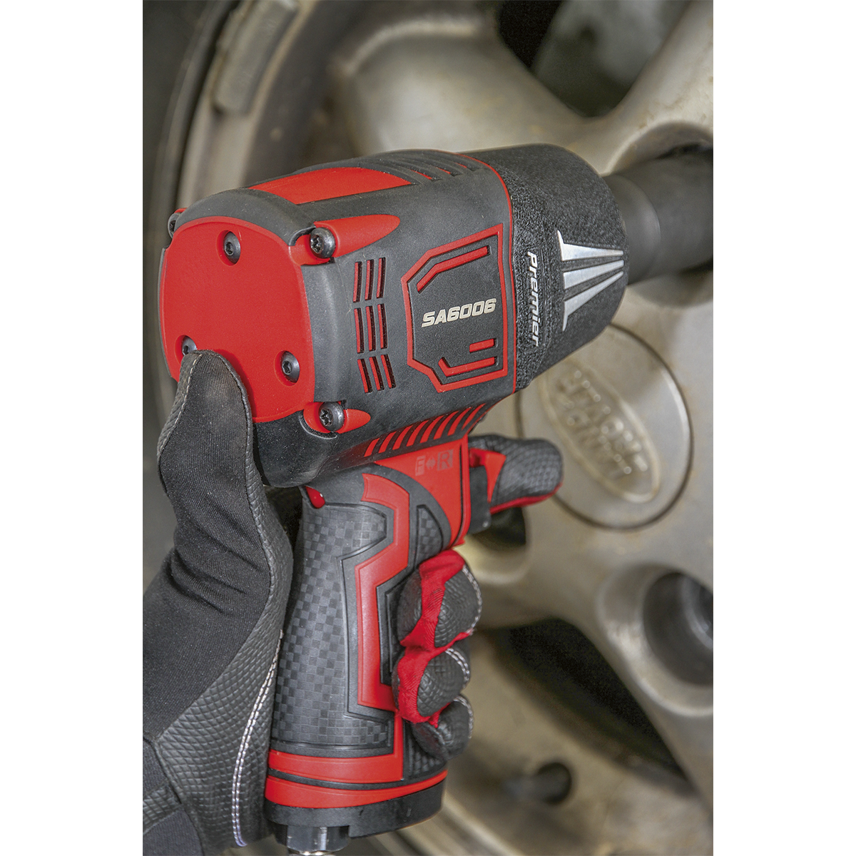 Sealey 1/2" Square Drive Composite Air Impact Wrench Twin Hammer 9000 RPM SA6006