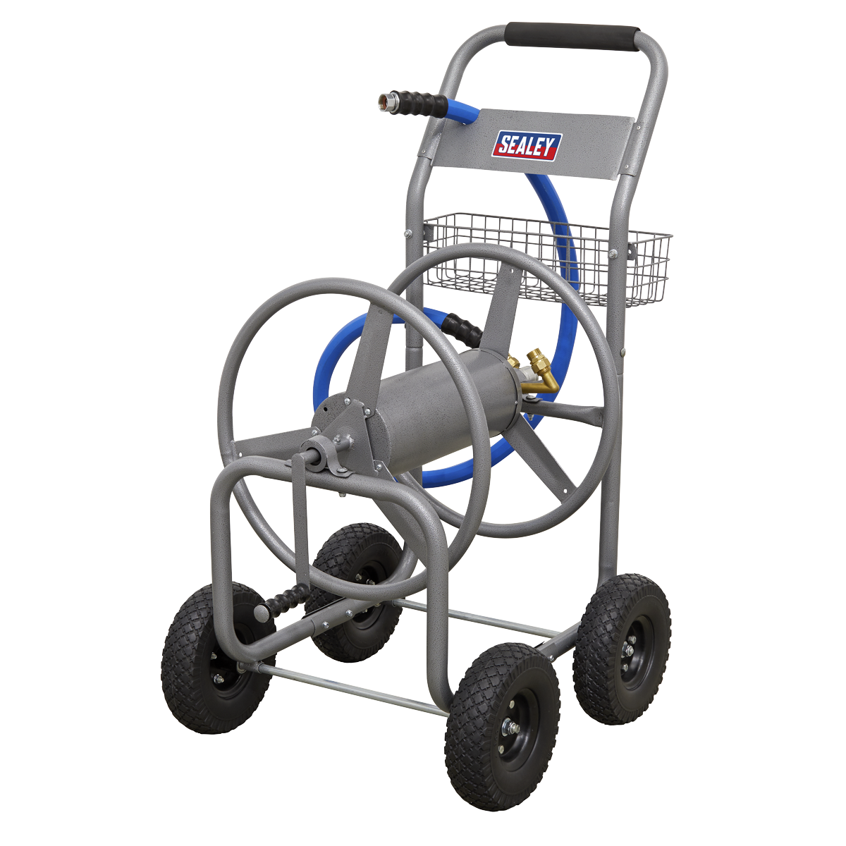 Sealey Heavy Duty Hose Reel Cart Lightweight Durable Tubular Steel Design HRCHD