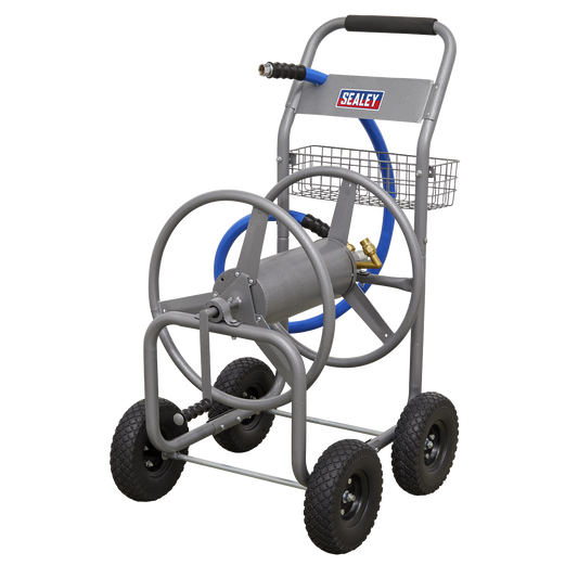 Sealey Heavy Duty Hose Reel Cart Lightweight Durable Tubular Steel Design HRCHD