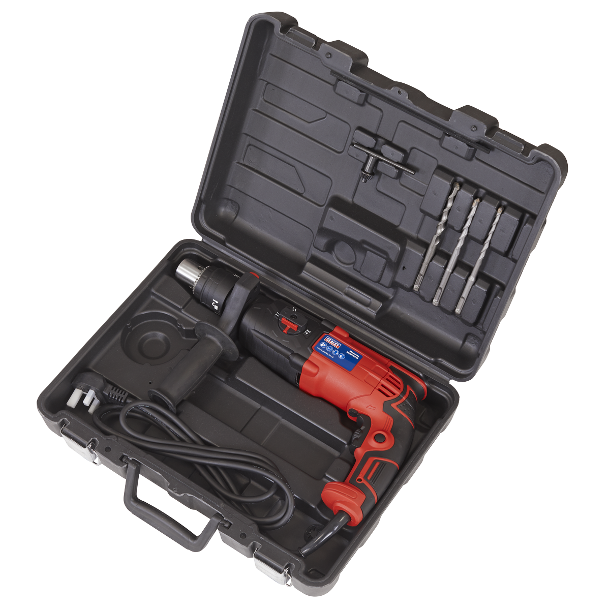 Sealey 230V 18mm 750W SDS Plus Rotary Hammer Drill With Handle SDSPLUS18