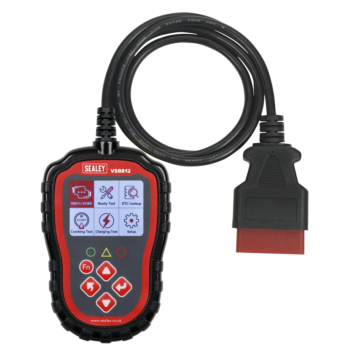 Sealey EOBD Code Reader Live Data Tests Vehicle Charging Cranking Systems VS8812