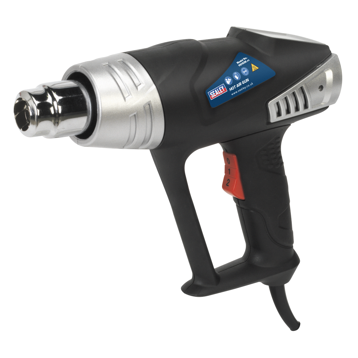 Sealey Hot Air Gun Kit 2-Speed & Temperature Control Fitted 3-Pin Plug HS103K
