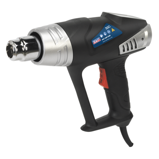Sealey Hot Air Gun Kit 2-Speed & Temperature Control Fitted 3-Pin Plug HS103K