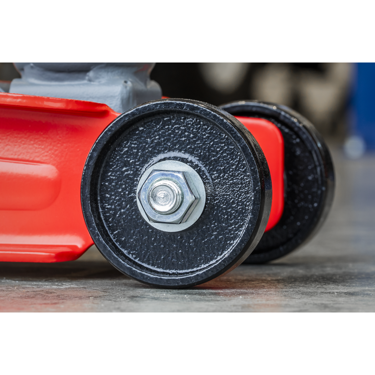 Sealey 2 Tonne Low Profile Short Chassis Hydraulic Trolley Jack Red 1020LE