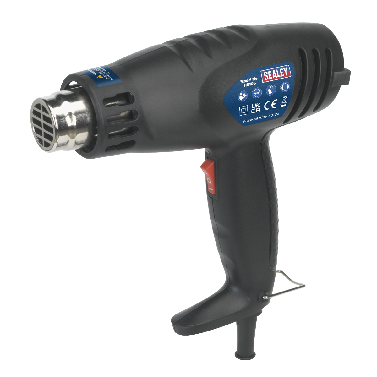 Sealey Hot Air Gun 1600W 2-Speed 375C 500C For Paint Stripping Soldering HS105