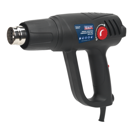 Sealey Variable Temperature Hot Air Gun Kit 2000W 50-450°C/90-600°C HS107K