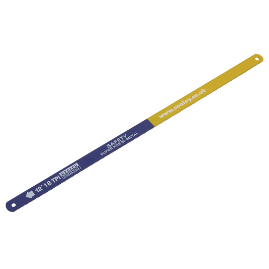 Sealey Hacksaw Blade 300mm HSS Flexible Bi-Metal 18 TPI Pack of 2 Pieces HSB0218