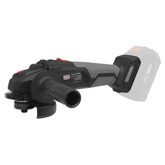 Sealey 20V 115mm Brushless Angle Grinder Ergonomic - Body Only CP20VAGX