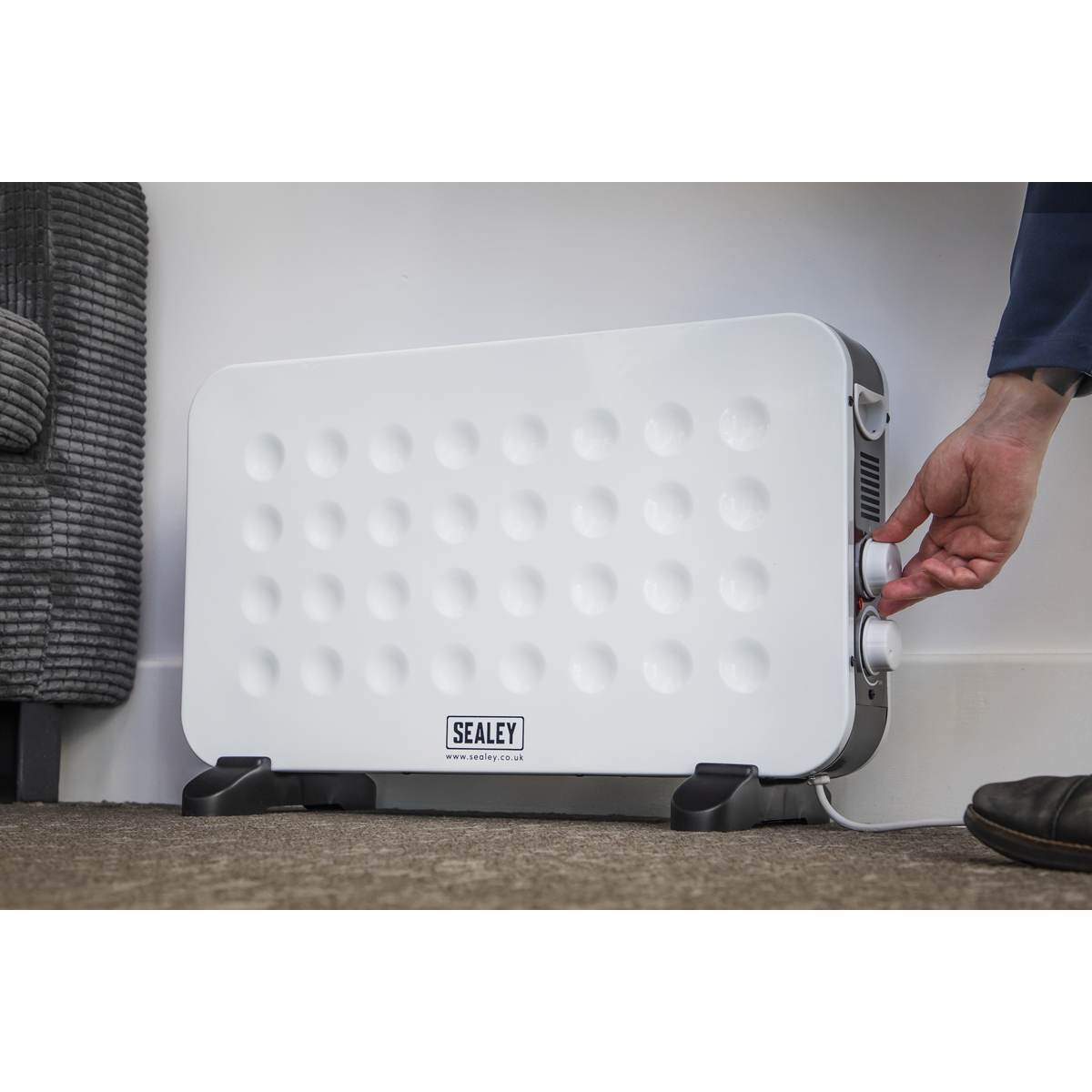 Sealey Convector Heater With Hard-Wearing Feet & 3-Pin Plug 2000W/230V CD2013
