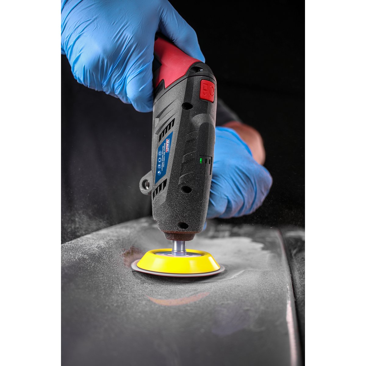 Sealey 10.8V 1.5Ah Mini Sander/Polisher Kit With Soft Grip Handle CP2812V