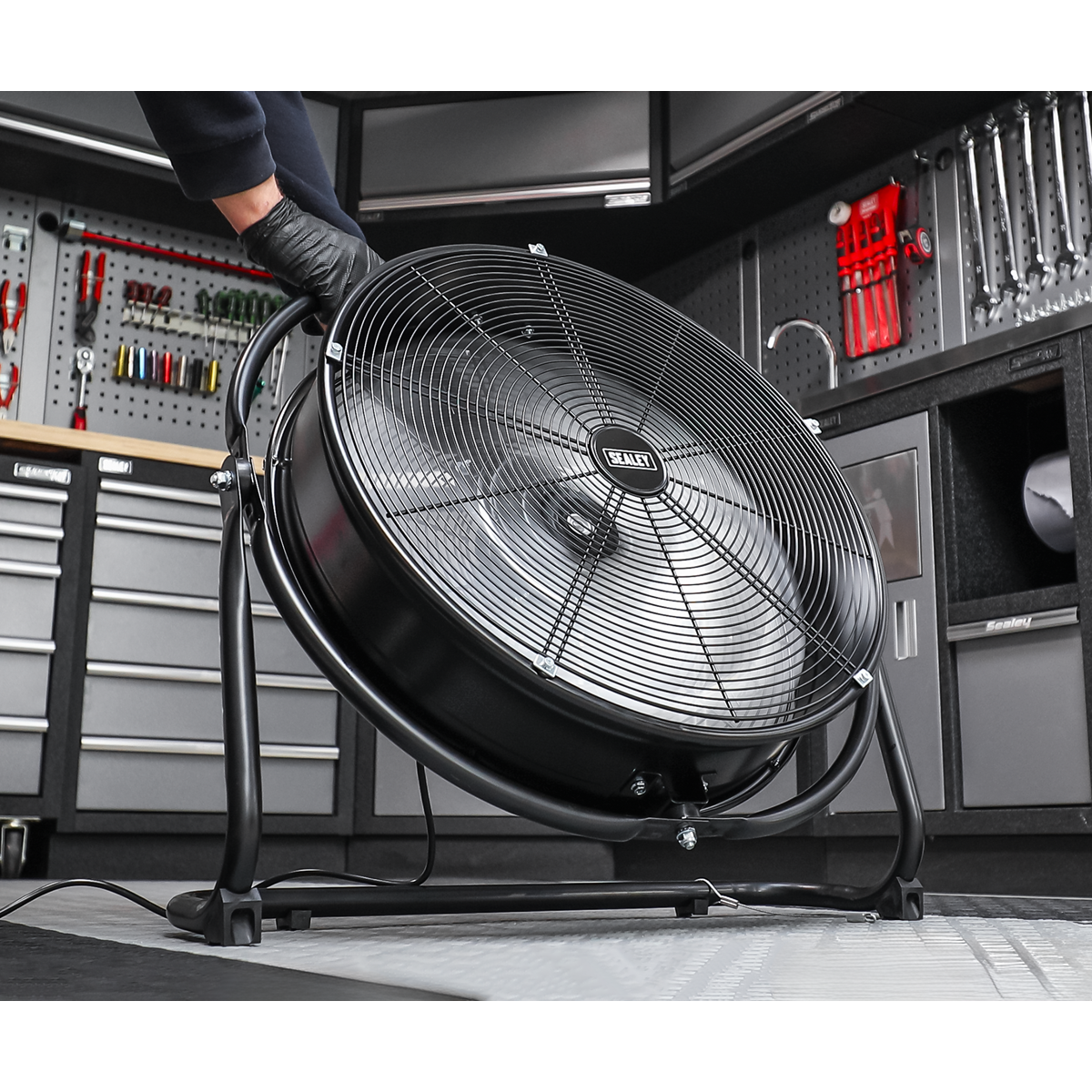 Sealey 20" Industrial High Velocity Orbital Drum Fan With 3-Speeds 240V HVF20S