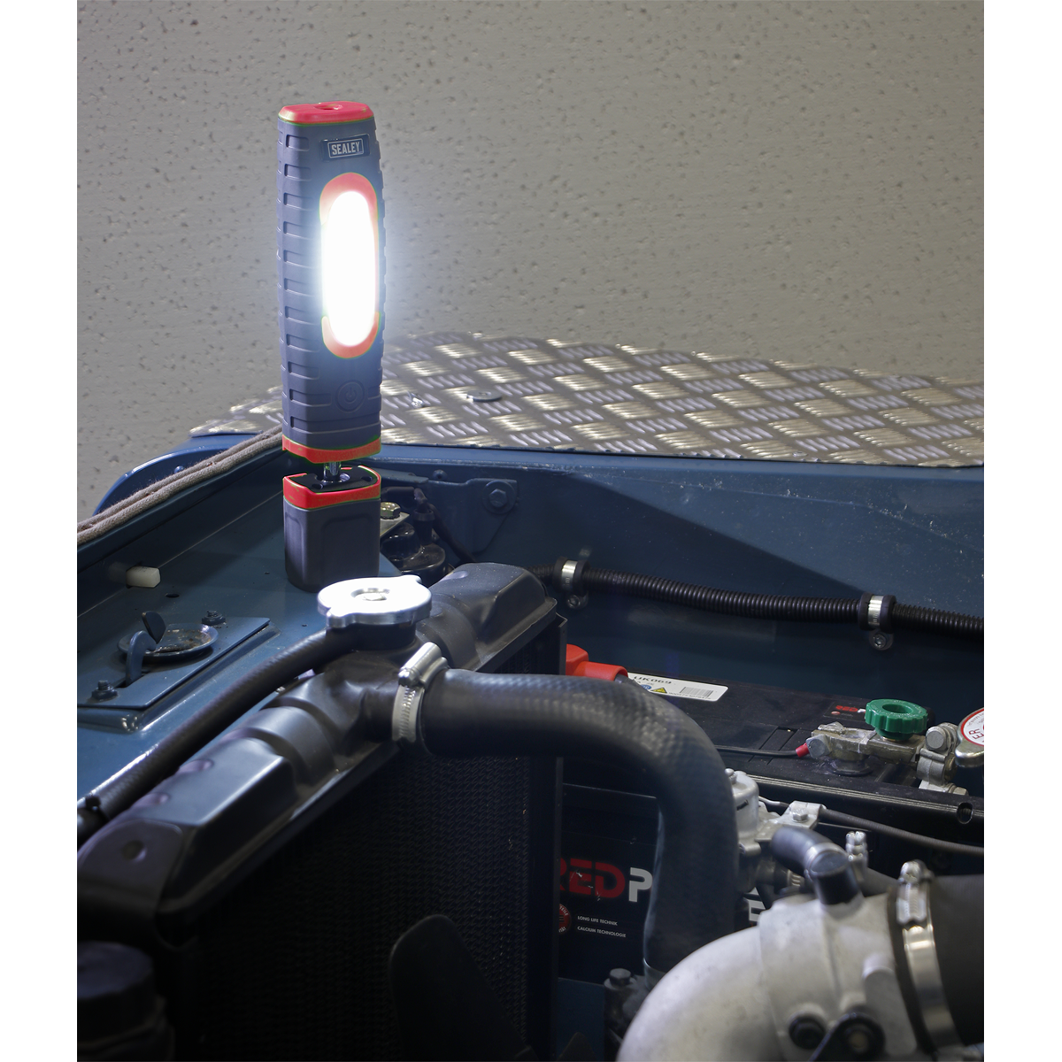 Sealey Rechargeable Inspection Lamp 360 Degree 24 SMD 3W SMD LED Red LED3606R